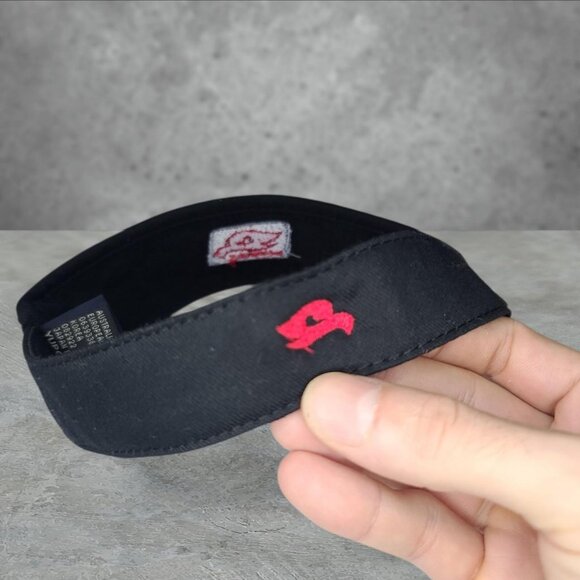Vintage Y2K 'Hawk' skateboarding black visor hat - Picture 2 of 3